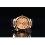 A Rolex Cellini 18ct yellow gold dress watch the patterned gold dial with subtle baton indexes,