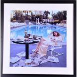 Terry O'Neil, a colour photographic print of Faye Dunaway, taken outside the Beverley Hills hotel in