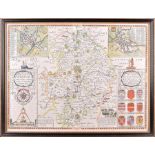 Speed (John). The Counti of Warwick, engraved and hand coloured map by Roger Rea the Elder &