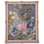 After Jean-Honore Fraganard: 'The Swing' a petit point tapestry, early 20th century, glazed in a