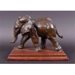 William Timym M.B.E. (1903-1990) British The Baby African Elephant, a bronze sculpture of a baby