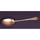 A George I Provincial silver-gilt trefid spoon Exeter 1715, maker's mark indistinct initials under a