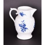 A large late 18th century English blue and white porcelain jug believed to be John Rose Coalport,
