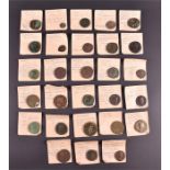 A collection of 28 assorted Roman coins to include examples from the time of Nero, Hadrian, Lucilla,
