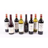 Three bottles of 2014 Prestige & Calvet Bordeaux Merlot Cabernet Sauvignon together with five