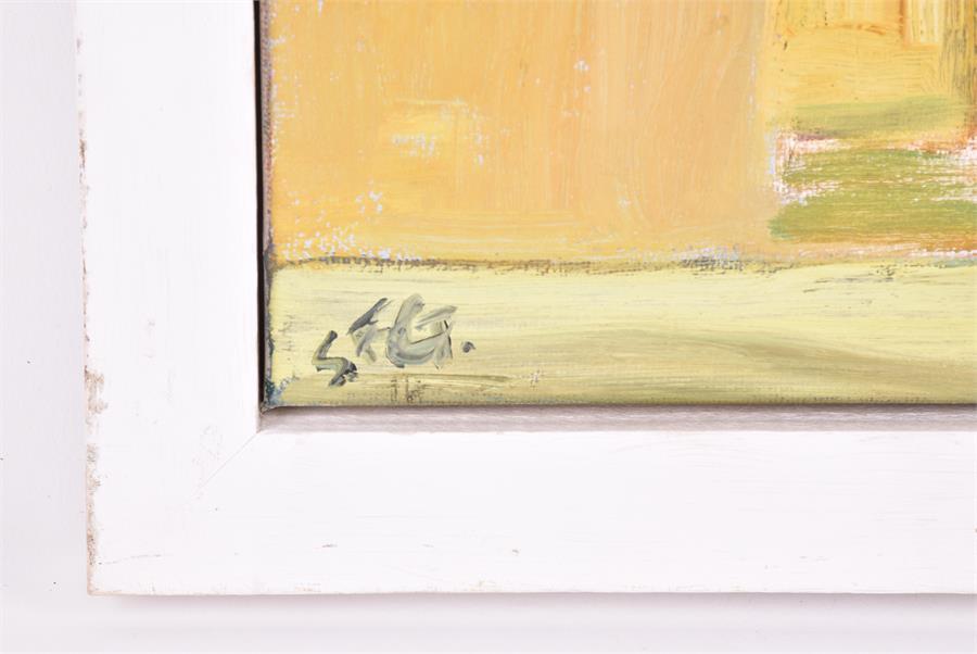 Sarah Fitzgerald (contemporary) Irish two energetic and colourful paintings, the larger of three - Image 4 of 6