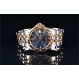 A Raymond Weil Tango gentleman's stainless steel quartz wristwatch, ref.5590 the metallic blue