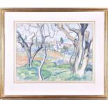 Adrian Paul Allinson ROI RBA, British (1890-1959) 'Florentine Landscape 1923', pastel on paper,