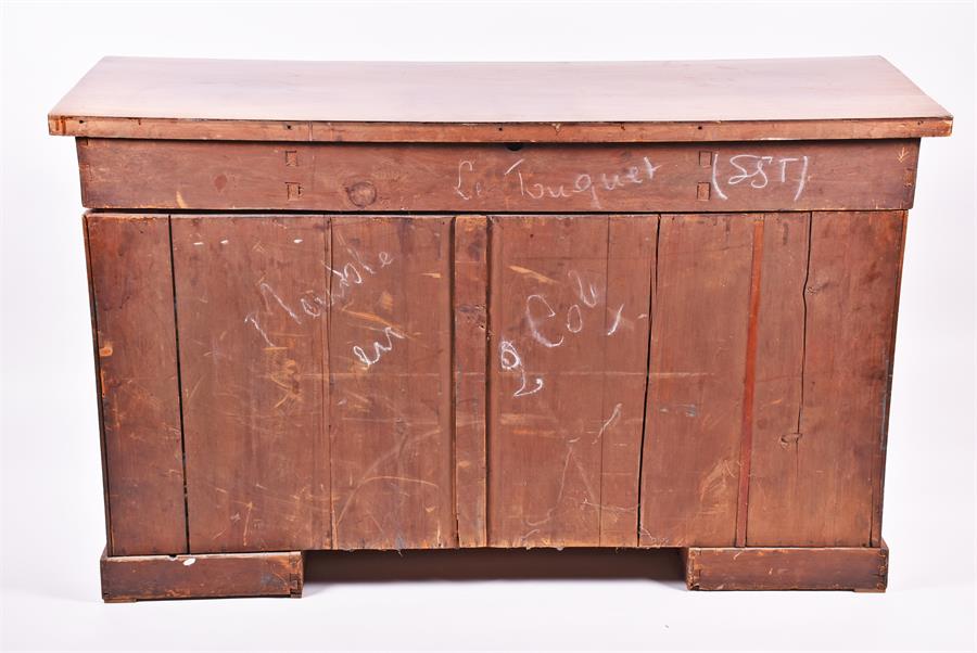 A 19th century mahogany sideboard and later top with three slides over central two-door cupboard - Image 3 of 3