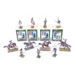 Eleven First Legion Napoleonic 54 mm painted soldiers to include four boxed examples: NAP0041 French