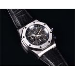 An Audemars Piguet Royal Oak Offshore automatic chronograph wristwatch the engine turned dial with