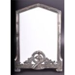 A good quality French silver plated photograph or picture frame the base embossed with a kneeling