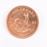 A 1982 South African Krugerrand.