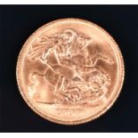 A Queen Elizabeth II gold full sovereign, 1964