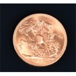 A George V gold full sovereign, 1915