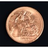 A full sovereign, dated 1964.