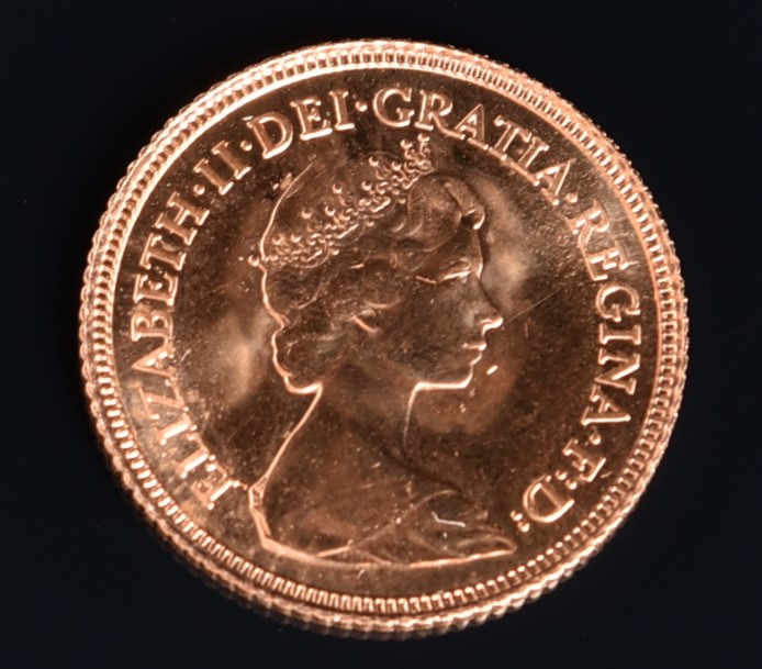 A Elizabeth II half sovereign 1982. - Image 2 of 2