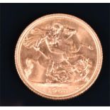 A Queen Elizabeth II gold full sovereign, 1963