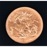 A George V gold full sovereign, 1912