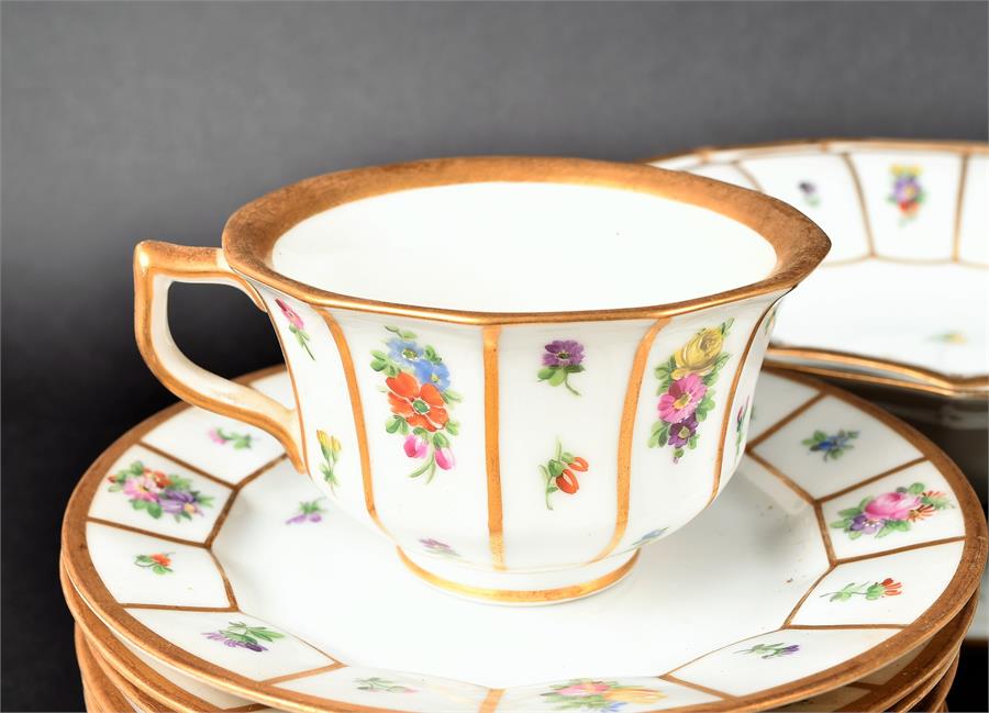 A Royal Copenhagen part coffee service in the Henriette pattern number 444, to include a coffee pot, - Image 5 of 13