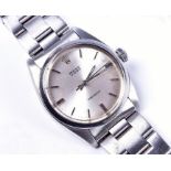 A 1981 Rolex Oyster Precision stainless steel automatic wristwatch the silvered dial with baton