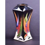 A Moorcroft vase in the Paradise Found pattern designed by Vicki Lovatt, of waisted, square form,
