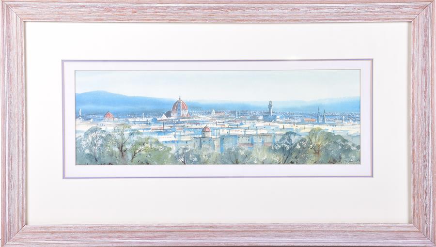 Tim Nash (20th century) British Florence landscape, watercolour, signed to lower right corner, 15.