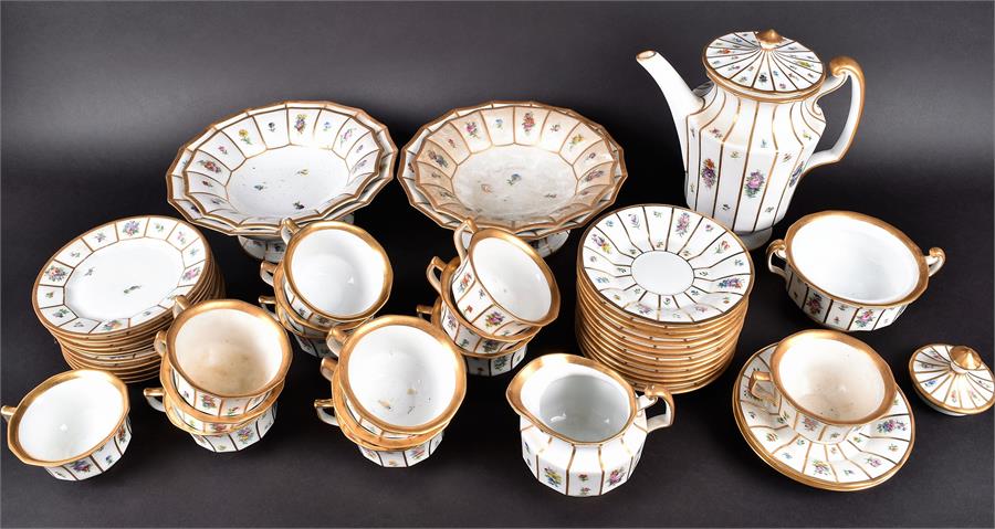 A Royal Copenhagen part coffee service in the Henriette pattern number 444, to include a coffee pot, - Image 2 of 13