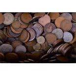 A large quantity of coins to include Victorian and later examples, pre and post decimal.
