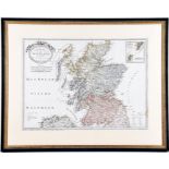 Franz Johann Joseph von Reilly, (18th century) German a coloured engraved map of Scotland, Orkney