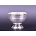 An Edwardian small silver rose bowl Sheffield 1905 by Joseph Rodgers & Sons, of simple form with
