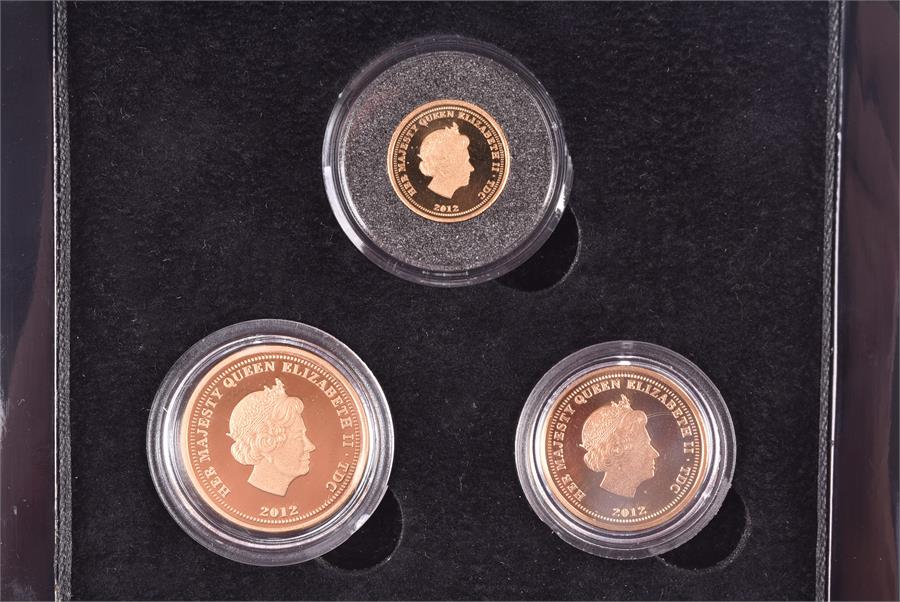 MIXED COINS, GREAT BRITAIN. Elizabeth II, 2012 Diamond Jubilee Sovereign Set Series I. Sovereign,