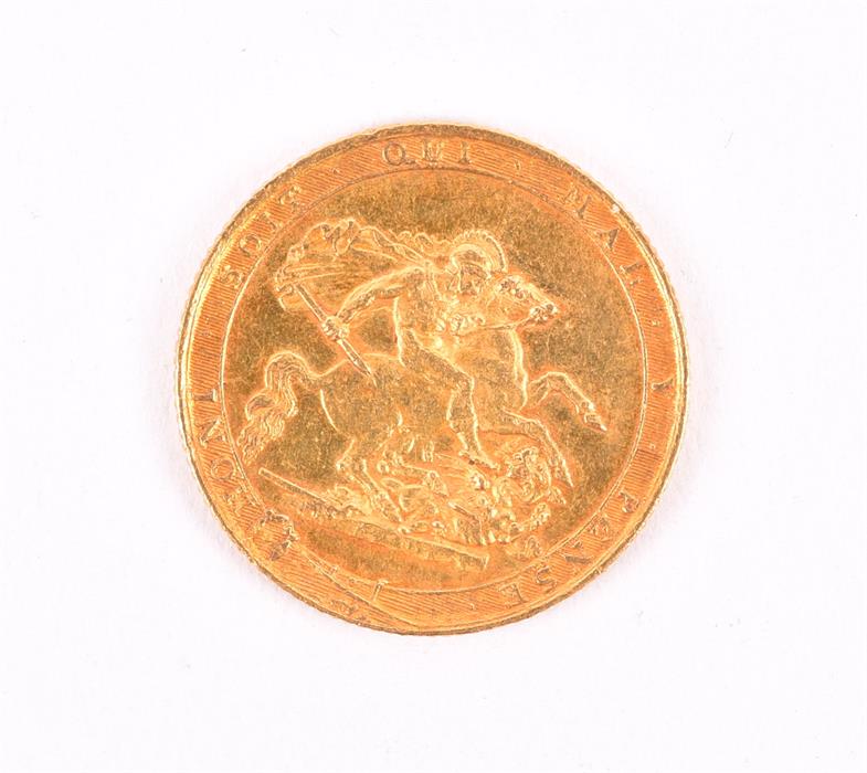 GEORGE III, 1760-1820. SOVEREIGN, 1817 Obv: Laureate head right. Rev: St George and Dragon within - Image 3 of 6