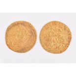 HENRY VIII, 1509-47. ANGEL. Second coinage, 1526-44, mm. lis. Obv: St Michael spearing dragon,