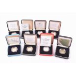 MIXED COINS, GREAT BRITAIN. A collection of silver proof piedfort Two Pounds Claim of Rights,