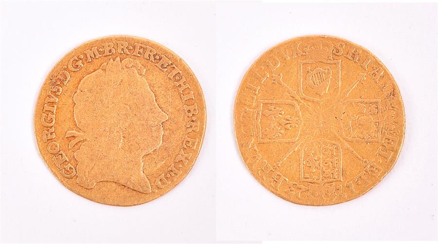 GEORGE I, 1714-27. HALF GUINEA, 1723 Obv: First laureate bust right. Rev: Crowned cruciform - Image 4 of 6