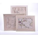 A group of three antique maps  comprising Mare del Nord by Giovanni Grimani, 47 x 62 cm; a chart
