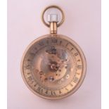 A 20th century brass cased ball clock the movement marked Favre-Leuba Swiss Made, verso black