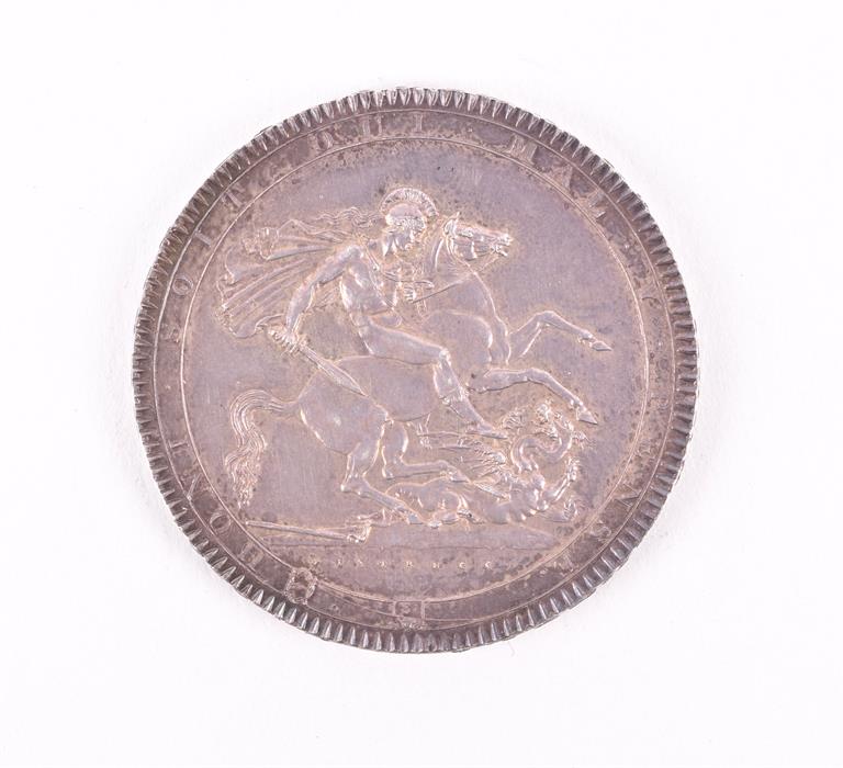 GEORGE III, 1760-1820. CROWN, 1818 LVIII Obv: Laureate head right. Rev: St George and dragon - Image 6 of 6