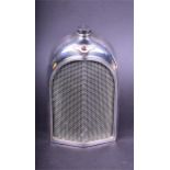 A Bentley Radiator novelty decanter with enamel Bentley logo and mesh grille to the front, with