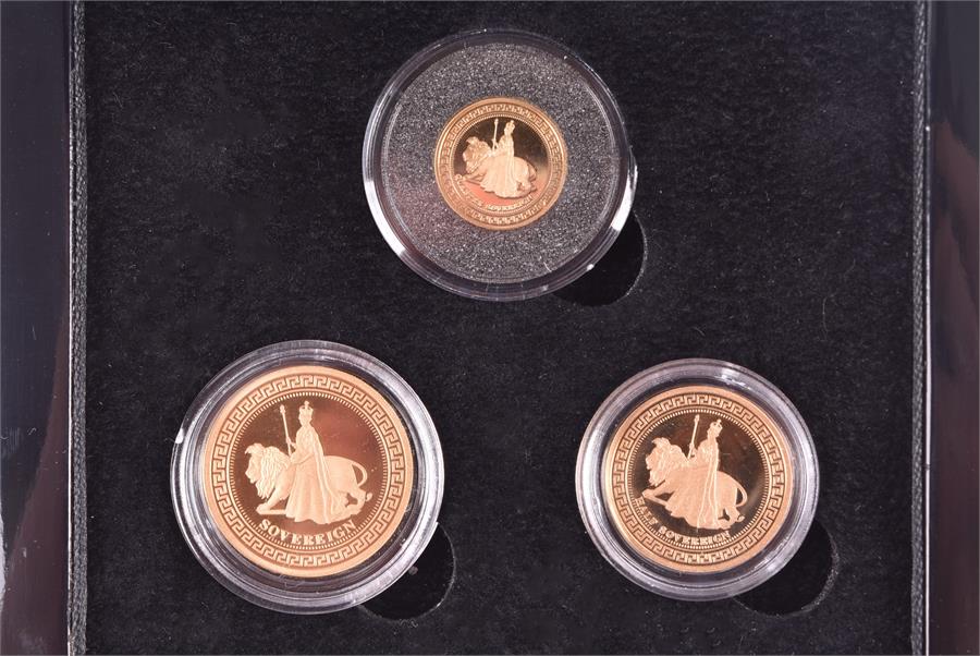 MIXED COINS, GREAT BRITAIN. Elizabeth II, 2012 Diamond Jubilee Sovereign Set Series I. Sovereign, - Image 3 of 6