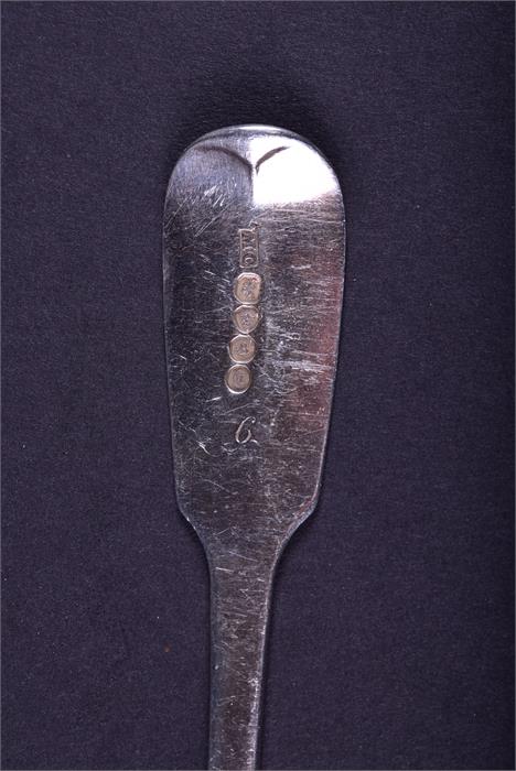 A pair of George III silver basting spoons by George Smith & William Fearn, London 1792, 28.5 cm, - Image 7 of 9