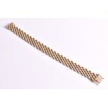 A 14ct yellow gold gate-link bracelet 18.8 cm in length approximately. CONDITION REPORT 23.3 grams