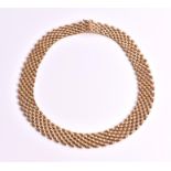 A 14ct yellow gold gate-link necklace 41.7 cm in length approximately. CONDITION REPORT 45.8 grams