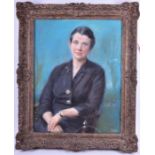 Geoffrey Spencer Wylde (1903-1972) British a portrait of Mrs. Tregaskes, sat in an armchair