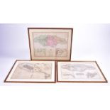 Two 18th century maps of Jamaica one from the latest surveys improved and engraved by Thomas