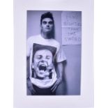 The Smiths, Morrissey a photo 'Penis Mightier than the Sword', photo 43 x 28 cms in mount with