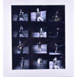 Lou Reed, Street Hassle, a collection of outtake photos on two large contact sheets, 48 x 58 cms.