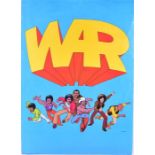 Black Soul, seventies funk band “War” 1973, famous for the track Low Rider, a cartoon concert poster