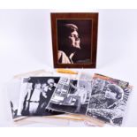 Glenn Campbell, 7 x original photos from 1972, and a laminated on wood display for London New
